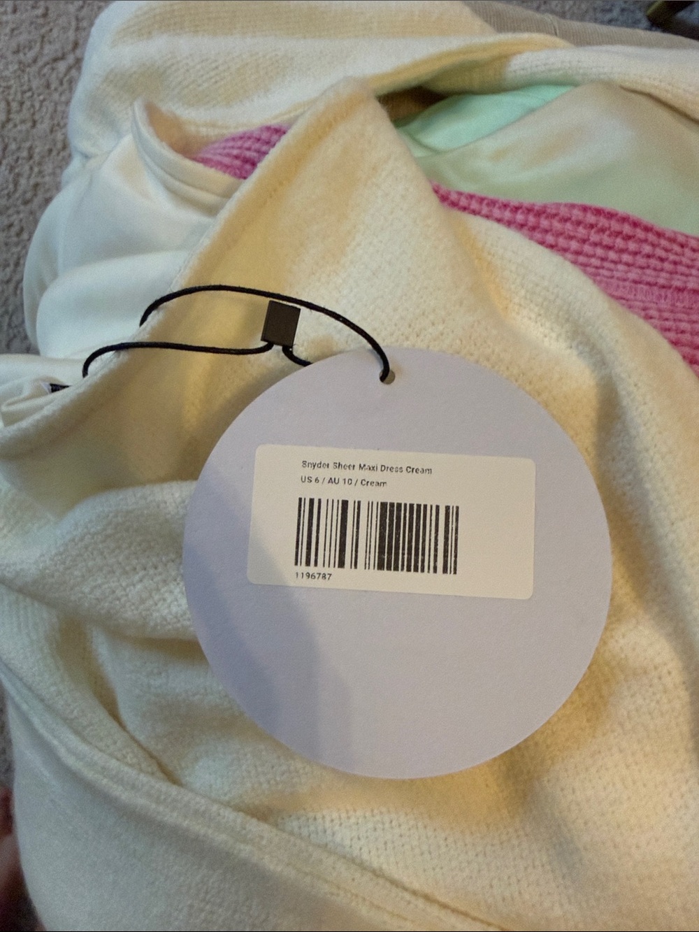 NWT princess polly cream maxi Dress, sz 6 - Picture 7 of 7